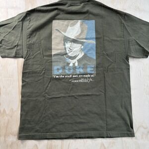 John Wayne Duke Shirt Mens XL Green Western Quote Graphic Tee T-Shirt Movie